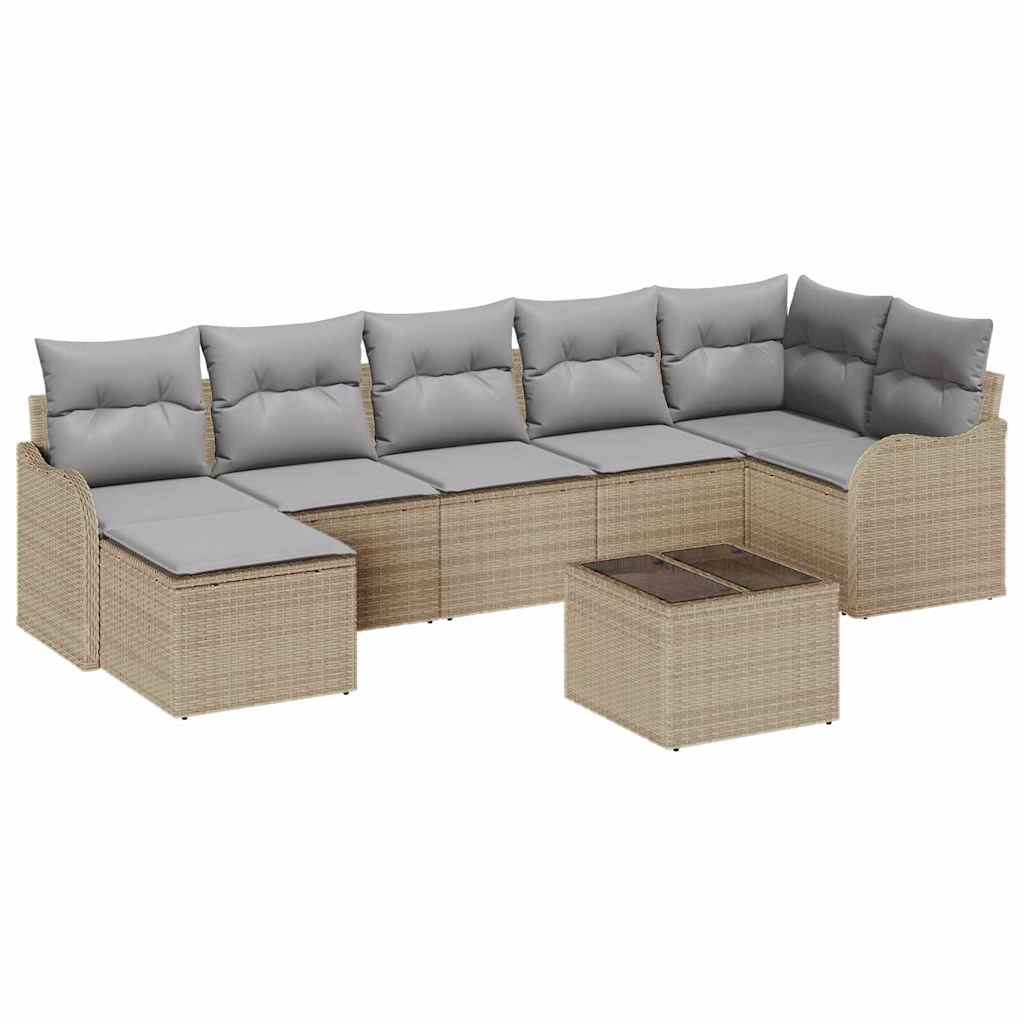 Tuin Sofa Set Beige poly rattan is nu te koop bij PeponiXL, paradijselijk wonen!