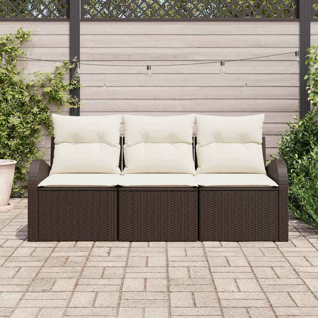 Tuin Sofa Set Bruin poly rattan is nu te koop bij PeponiXL, paradijselijk wonen!