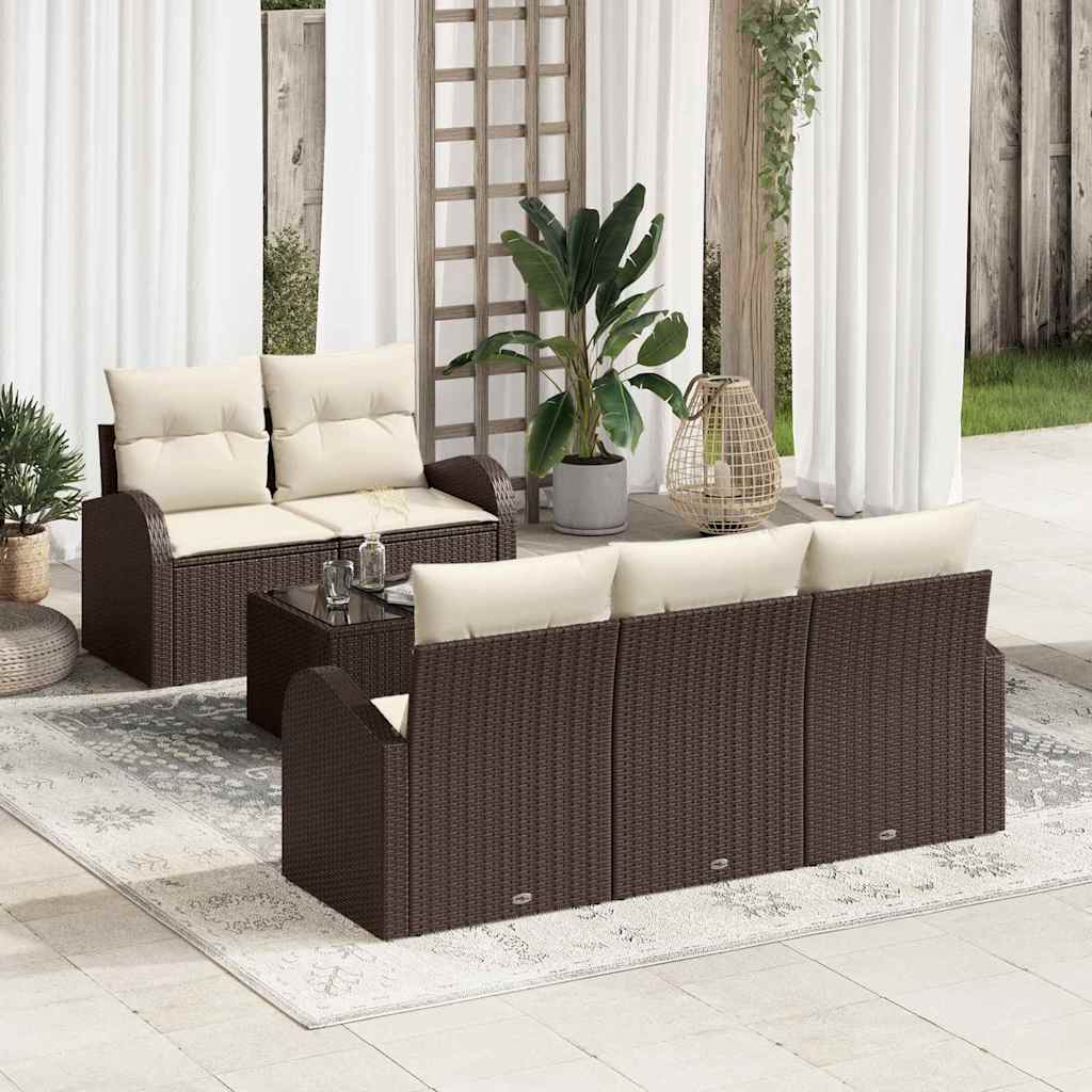 Tuin Sofa Set Bruin 55 x 55 x 37 cm poly rattan is nu te koop bij PeponiXL, paradijselijk wonen!