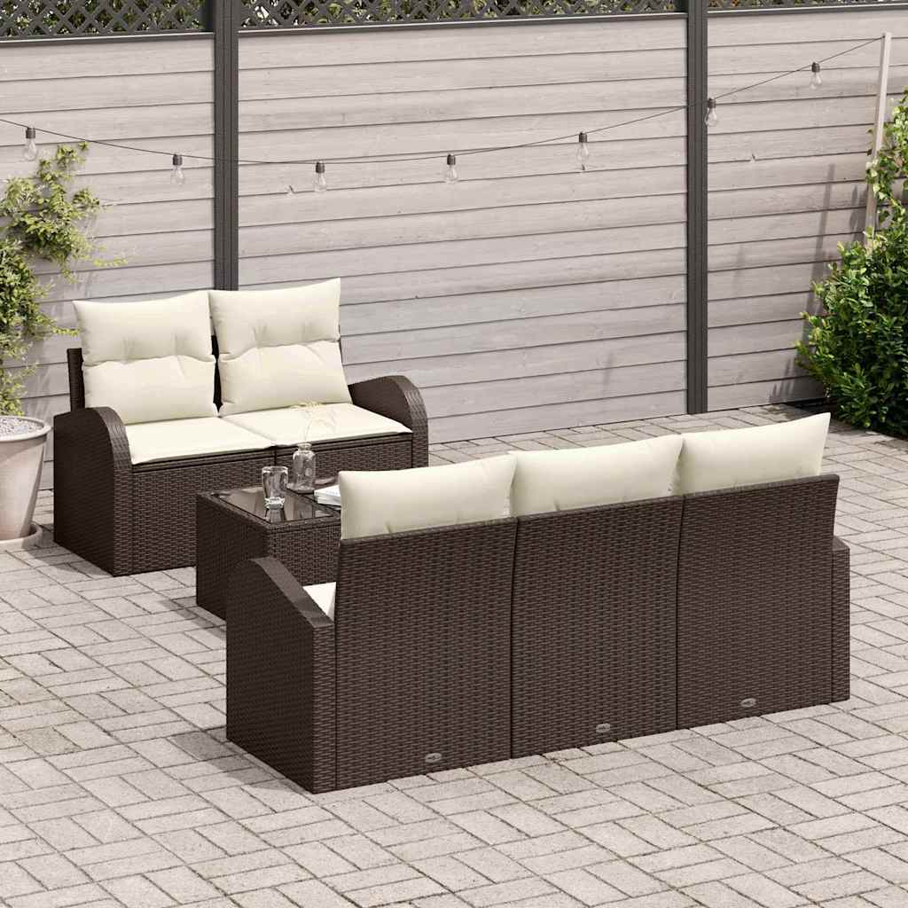 Tuin Sofa Set Bruin 55 x 55 x 37 cm poly rattan is nu te koop bij PeponiXL, paradijselijk wonen!