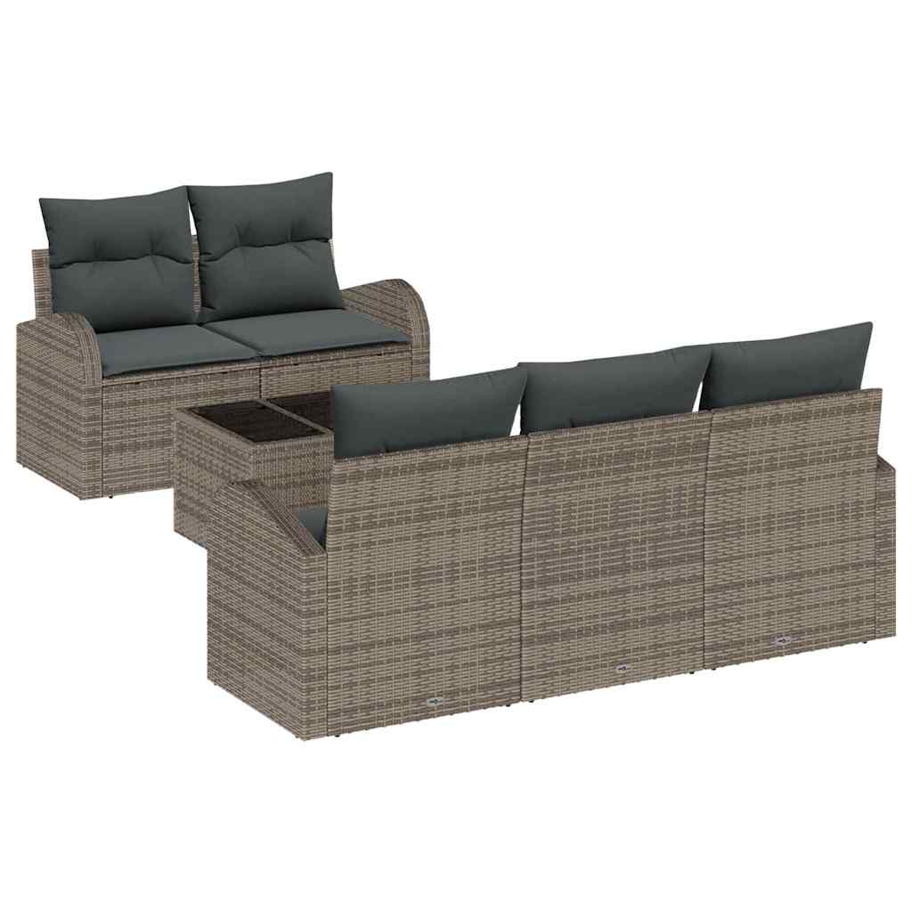Tuin Sofa Set Grijs 55 x 55 x 37 cm poly rattan is nu te koop bij PeponiXL, paradijselijk wonen!