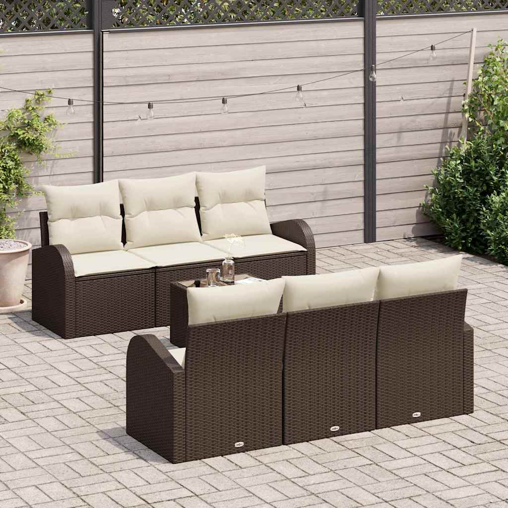 Tuin Sofa Set Bruin 55 x 55 x 37 cm poly rattan is nu te koop bij PeponiXL, paradijselijk wonen!