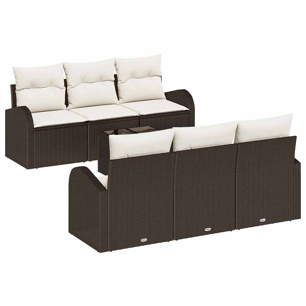Tuin Sofa Set Bruin 55 x 55 x 37 cm poly rattan is nu te koop bij PeponiXL, paradijselijk wonen!
