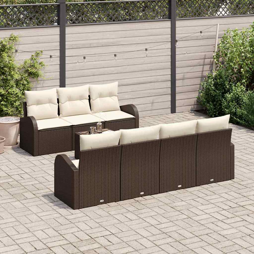 Tuin Sofa Set Bruin 55 x 55 x 37 cm poly rattan is nu te koop bij PeponiXL, paradijselijk wonen!