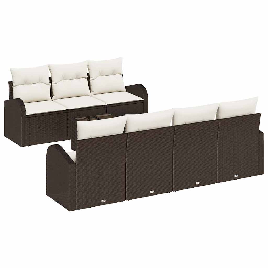 Tuin Sofa Set Bruin 55 x 55 x 37 cm poly rattan is nu te koop bij PeponiXL, paradijselijk wonen!