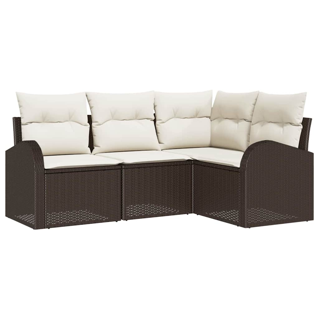 Tuin Sofa Set Bruin poly rattan is nu te koop bij PeponiXL, paradijselijk wonen!
