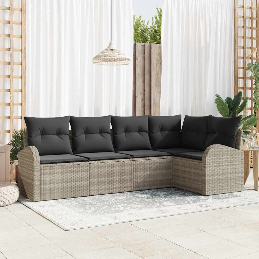 Bankstel met kussen Lichtgrijs Polyester is nu te koop bij PeponiXL, paradijselijk wonen!