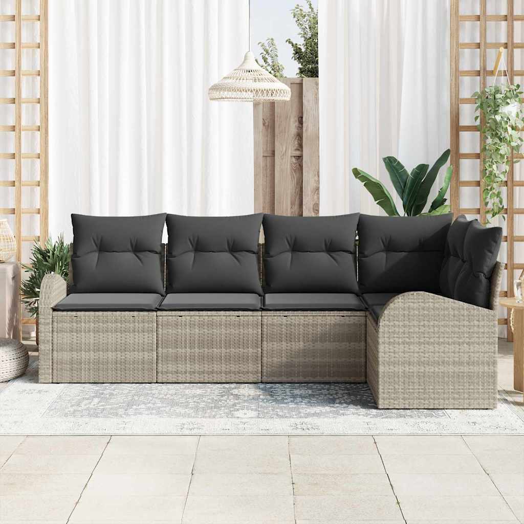 Bankstel met kussen Lichtgrijs Polyester is nu te koop bij PeponiXL, paradijselijk wonen!