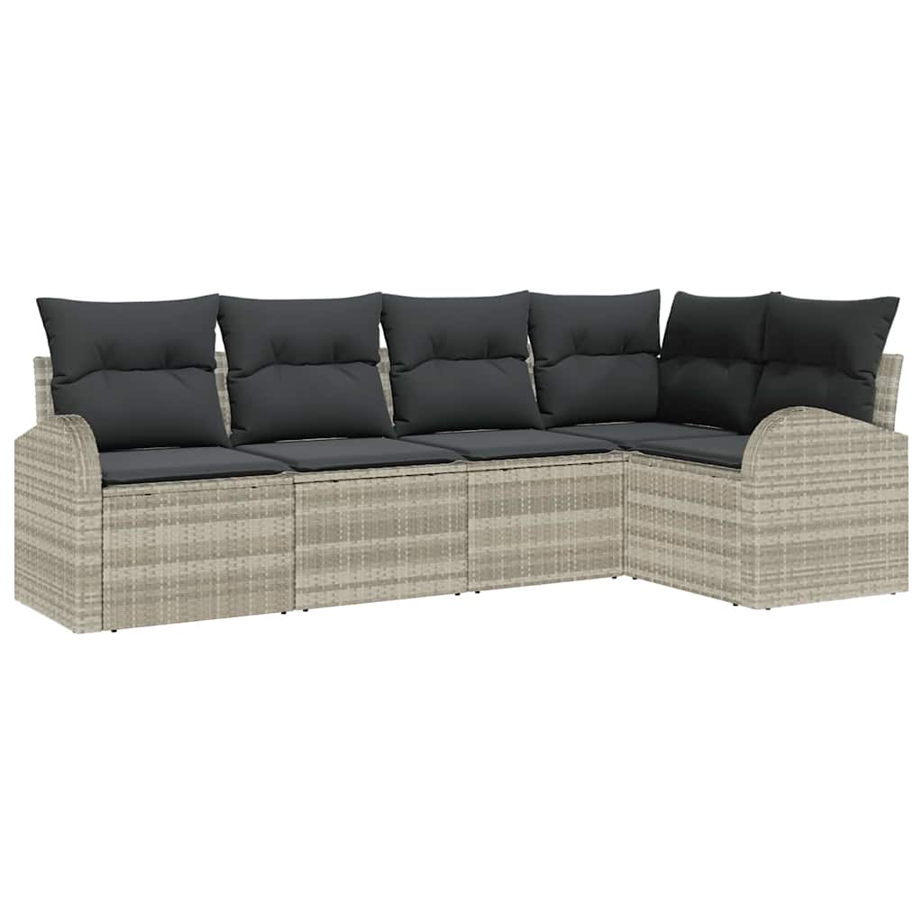 Bankstel met kussen Lichtgrijs Polyester is nu te koop bij PeponiXL, paradijselijk wonen!