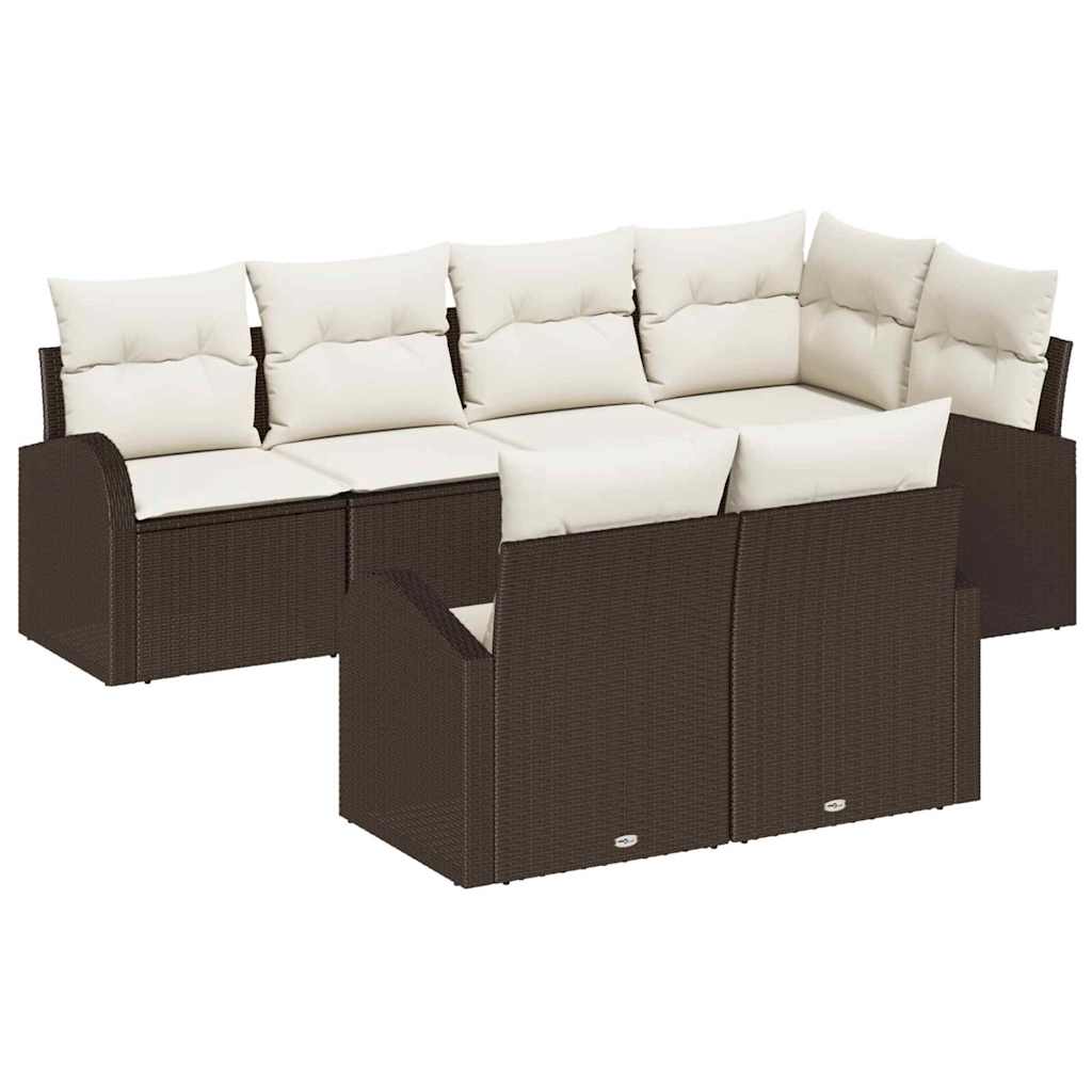 Tuin Sofa Set Bruin poly rattan is nu te koop bij PeponiXL, paradijselijk wonen!