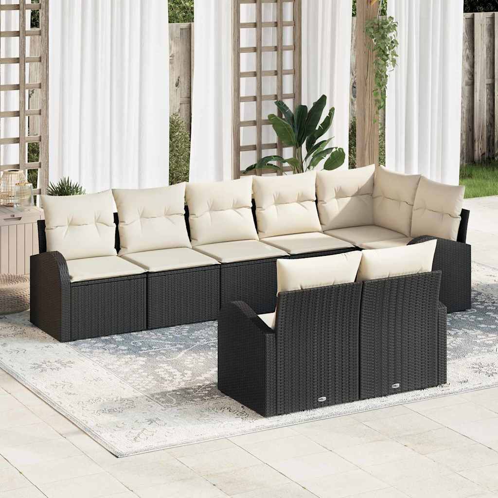 Tuin Sofa Set 8 pcs poly rattan is nu te koop bij PeponiXL, paradijselijk wonen!