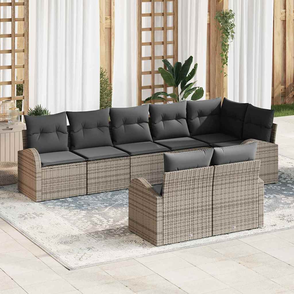 Tuin Sofa Set 8 pcs poly rattan is nu te koop bij PeponiXL, paradijselijk wonen!