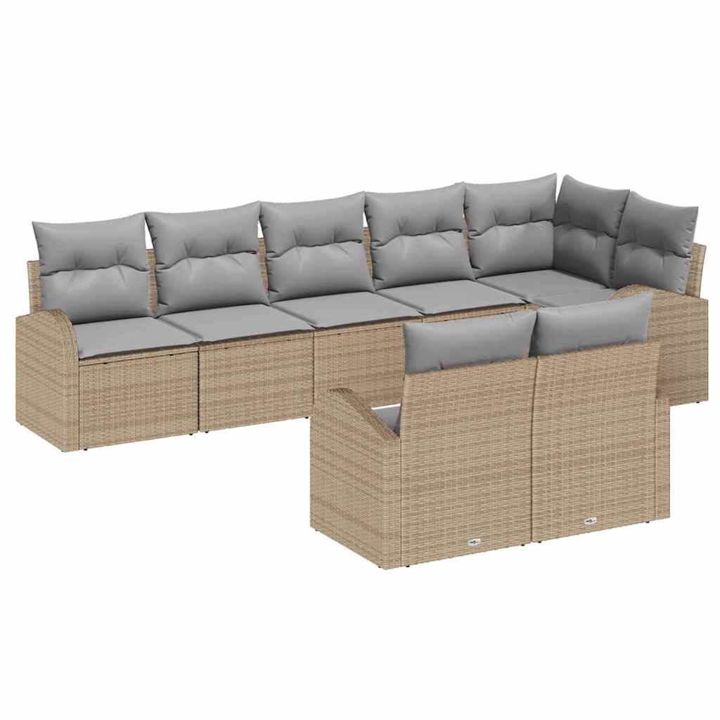 Tuin Sofa Set 8 pcs poly rattan is nu te koop bij PeponiXL, paradijselijk wonen!
