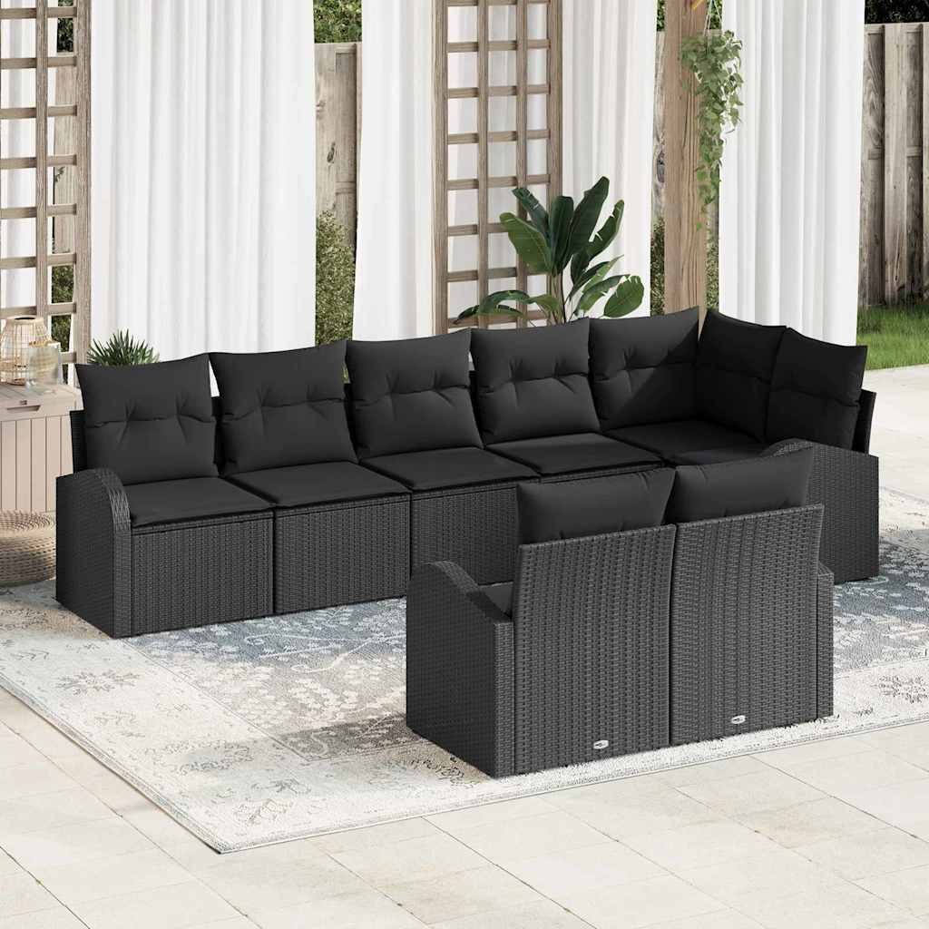 Tuin Sofa Set 8 pcs poly rattan is nu te koop bij PeponiXL, paradijselijk wonen!