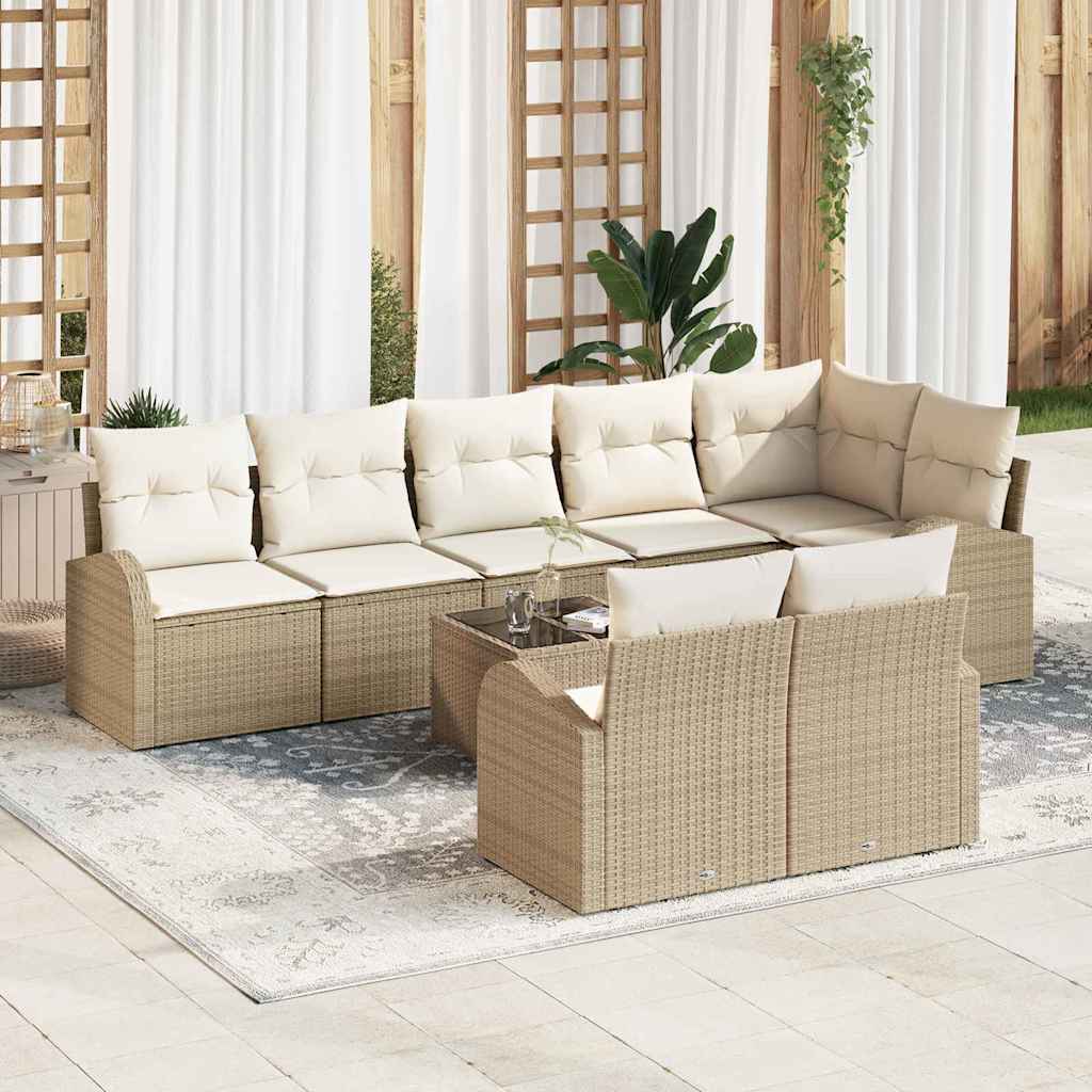 Tuin Sofa Set 9 pcs poly rattan is nu te koop bij PeponiXL, paradijselijk wonen!