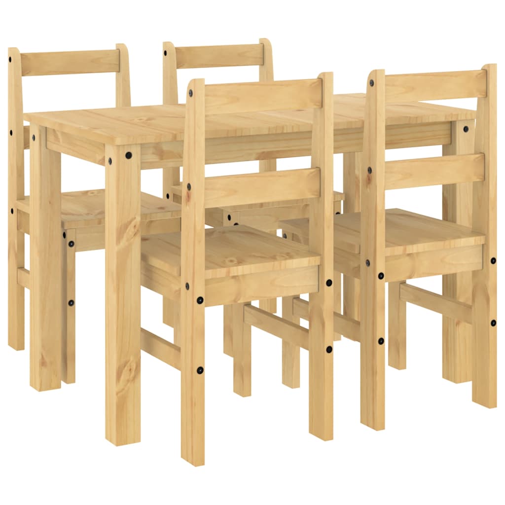 5-delige Eethoek Panama massief grenenhout is nu te koop bij PeponiXL, paradijselijk wonen!