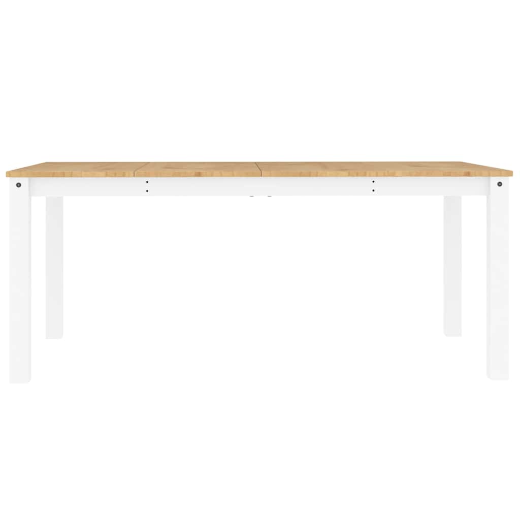 5-delige Eethoek Panama massief grenenhout wit is nu te koop bij PeponiXL, paradijselijk wonen!