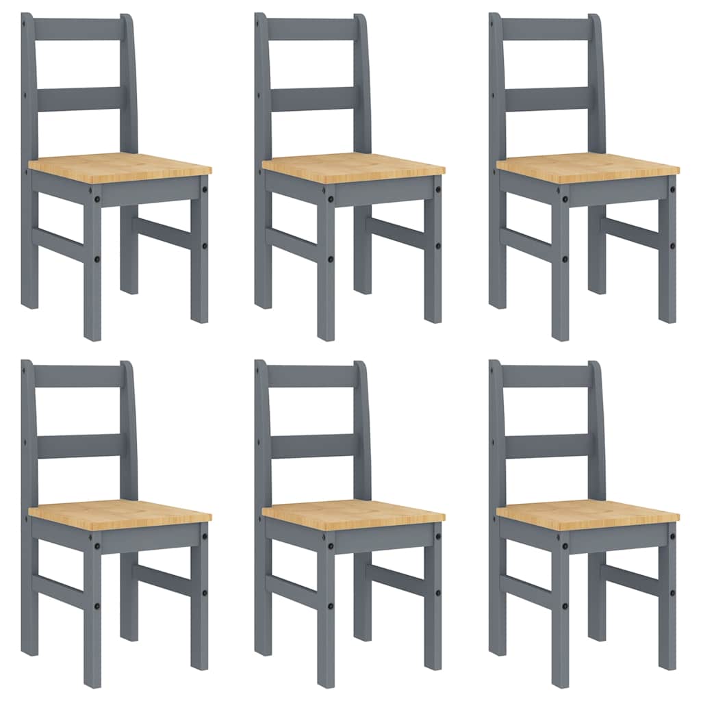 7-delige Eetset Panama massief grenenhout grijs is nu te koop bij PeponiXL, paradijselijk wonen!