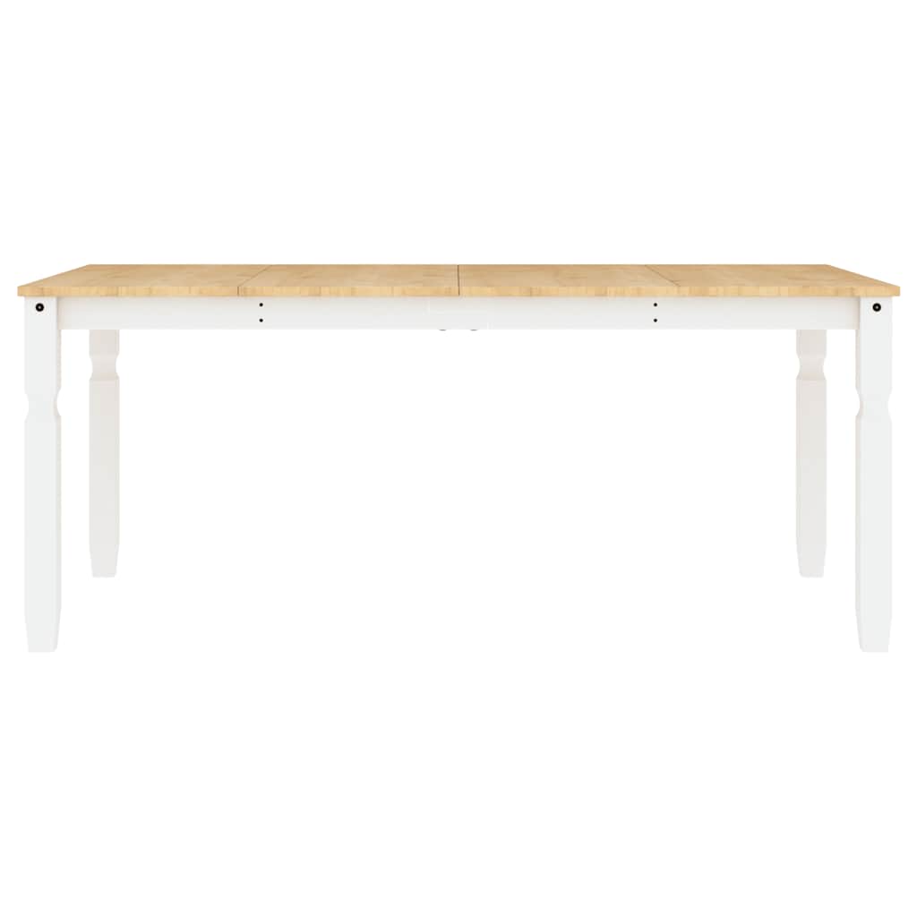 5-delige Eethoek Panama massief grenenhout wit is nu te koop bij PeponiXL, paradijselijk wonen!