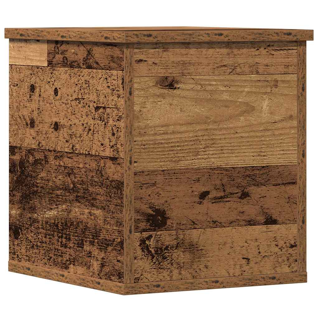 Opslagdoos met opslag Oud Hout 30 x 35 x 35 cm Bewerkt hout is nu te koop bij PeponiXL, paradijselijk wonen!