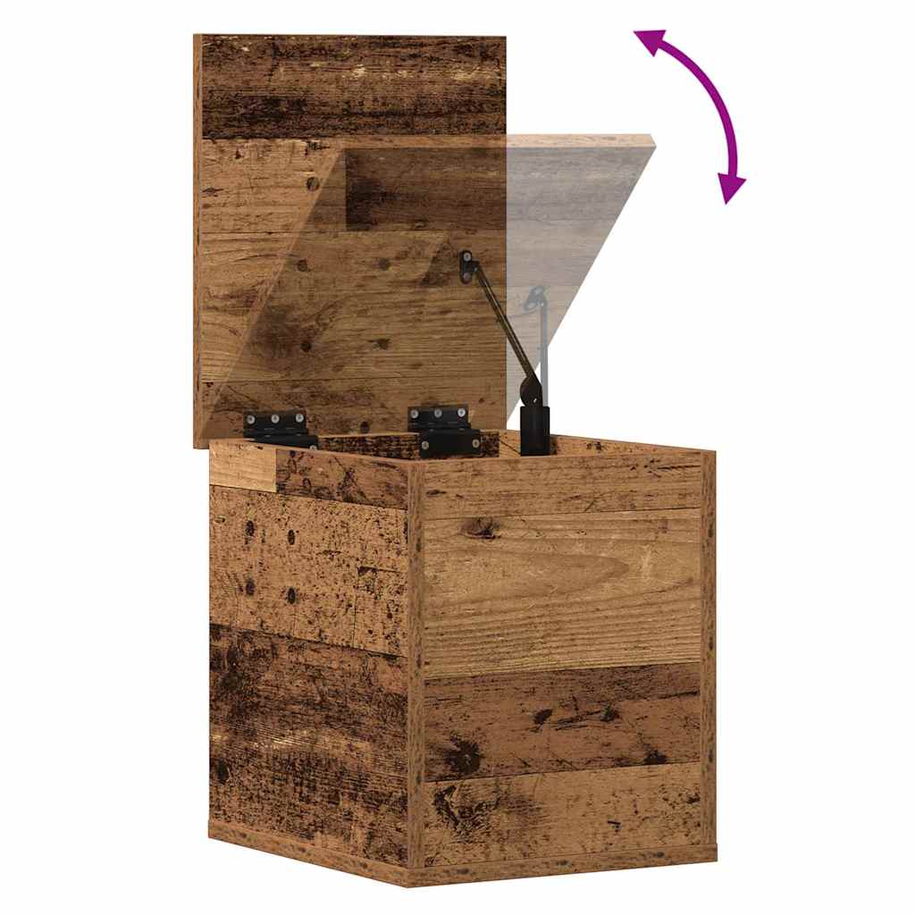 Opslagdoos met opslag Oud Hout 30 x 35 x 35 cm Bewerkt hout is nu te koop bij PeponiXL, paradijselijk wonen!