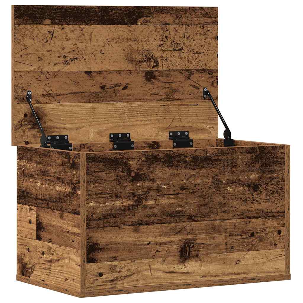 Opslagdoos met opslag Oud Hout 60 x 35 x 35 cm Bewerkt hout is nu te koop bij PeponiXL, paradijselijk wonen!