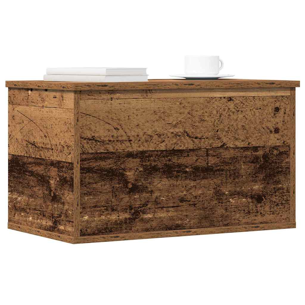 Opslagdoos met opslag Oud Hout 60 x 35 x 35 cm Bewerkt hout is nu te koop bij PeponiXL, paradijselijk wonen!