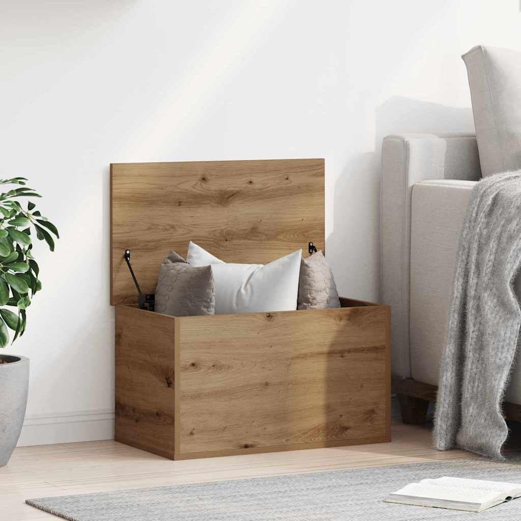 Opslagdoos Artisan Eiken 60 x 35 x 35 cm Bewerkt hout is nu te koop bij PeponiXL, paradijselijk wonen!