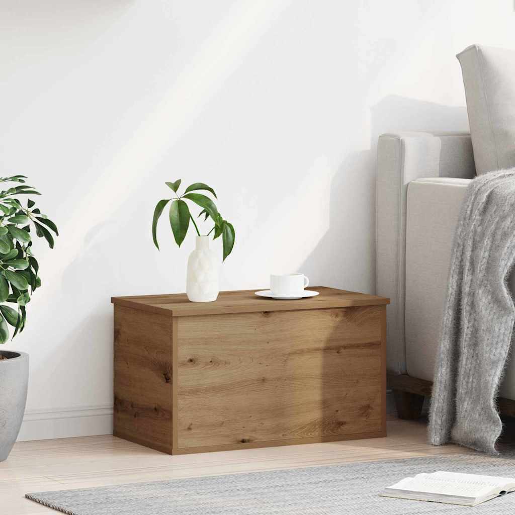Opslagdoos Artisan Eiken 60 x 35 x 35 cm Bewerkt hout is nu te koop bij PeponiXL, paradijselijk wonen!
