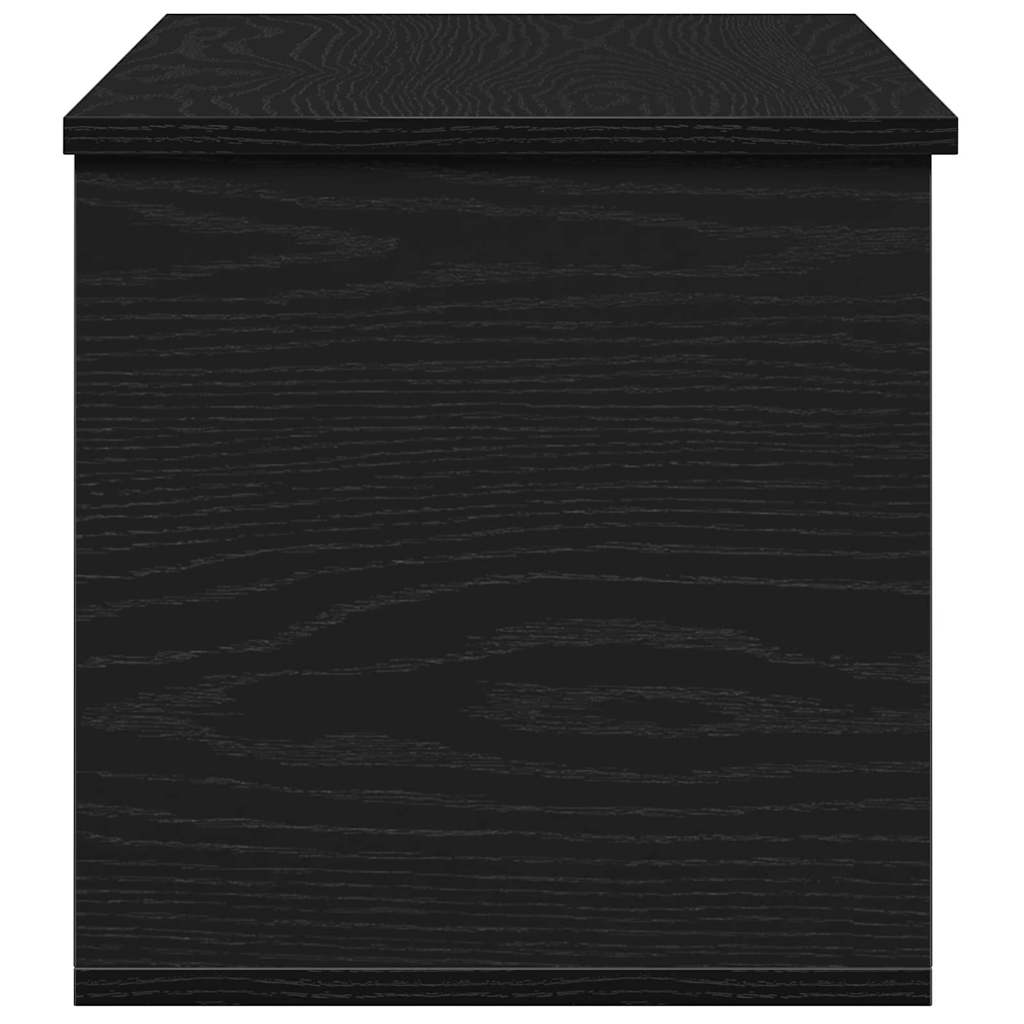 Opslagdoos met opslag Zwart Eiken 90 x 35 x 35 cm Bewerkt hout is nu te koop bij PeponiXL, paradijselijk wonen!
