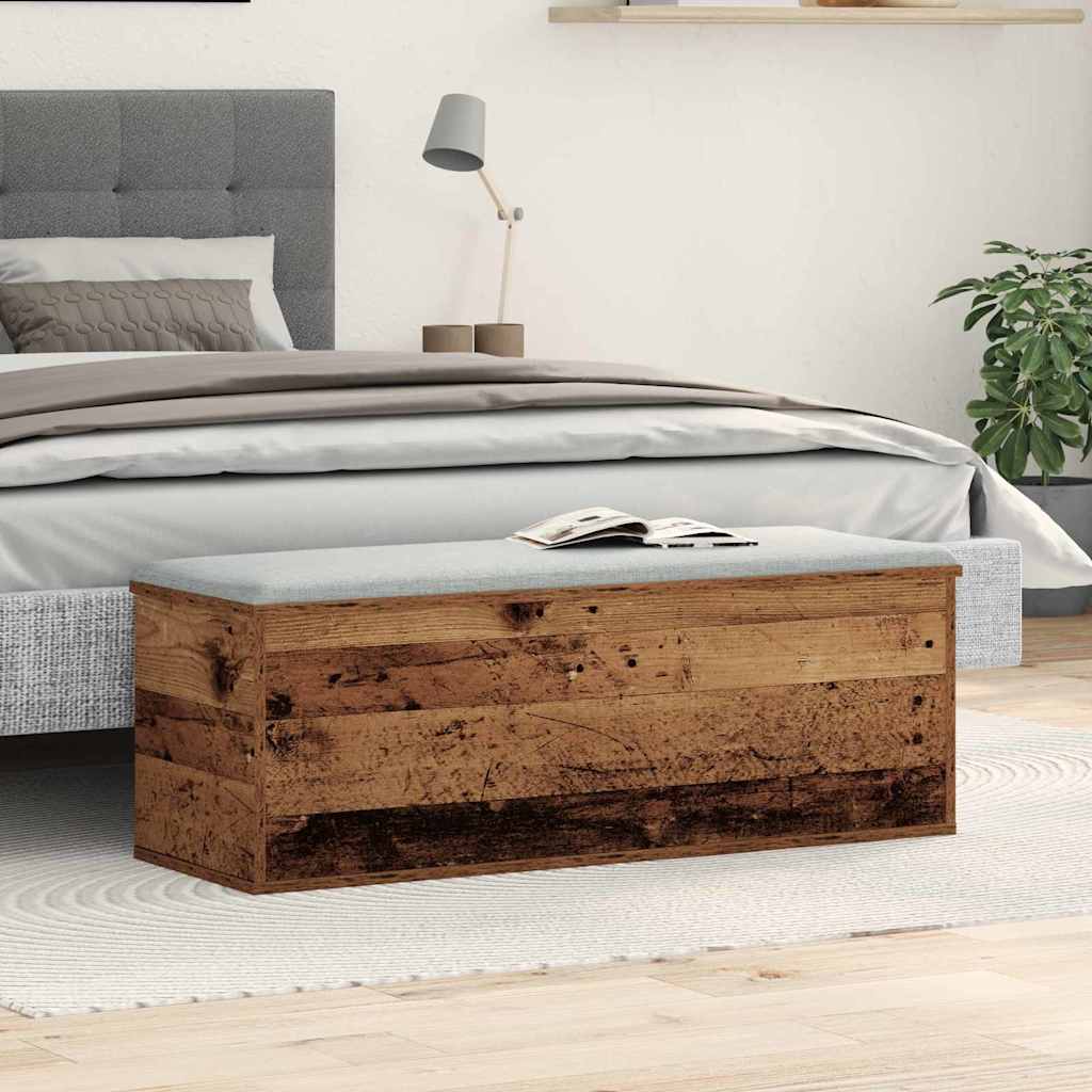 Opslagdoos met opslag Oud Hout 102 x 35 x 35 cm Bewerkt hout is nu te koop bij PeponiXL, paradijselijk wonen!