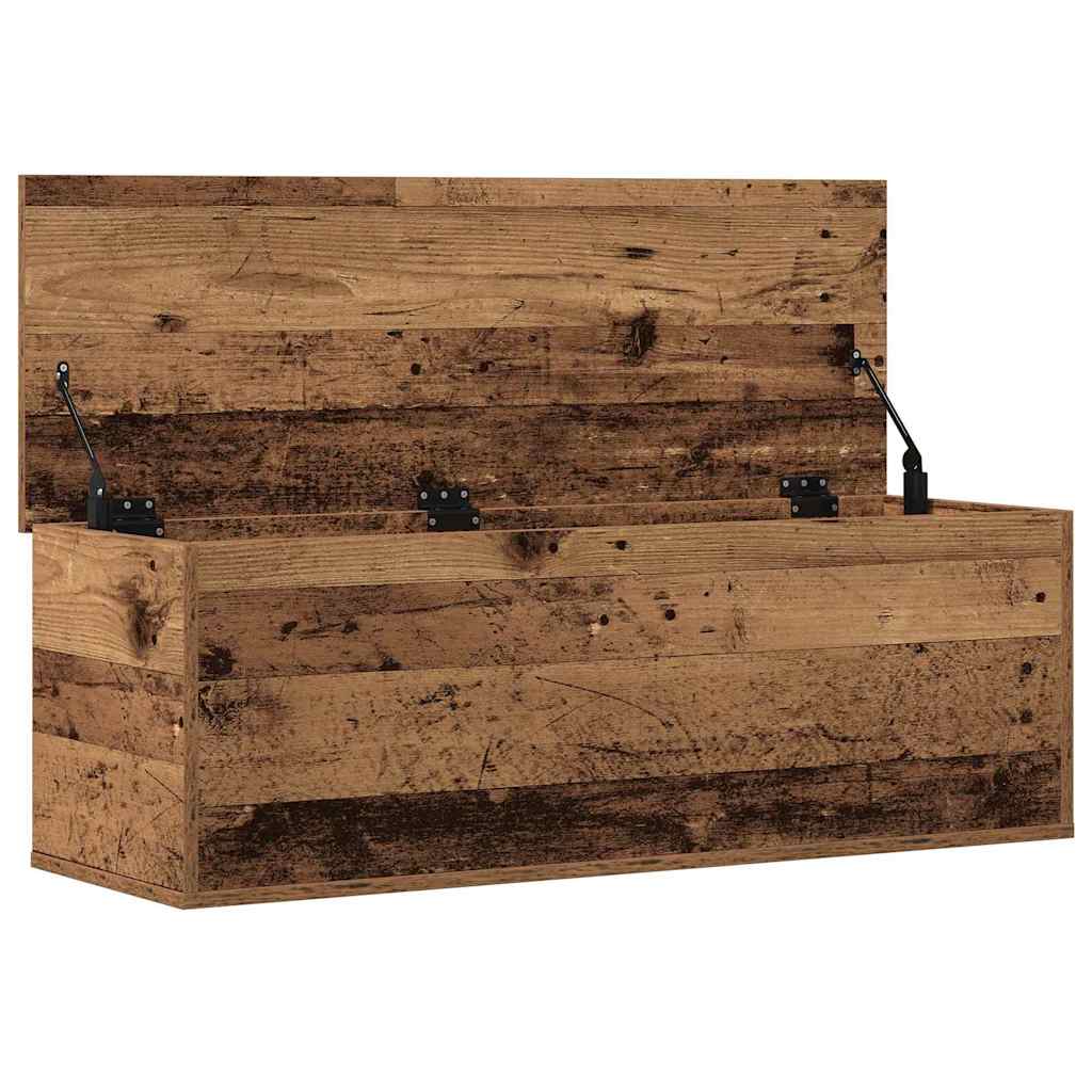 Opslagdoos met opslag Oud Hout 102 x 35 x 35 cm Bewerkt hout is nu te koop bij PeponiXL, paradijselijk wonen!