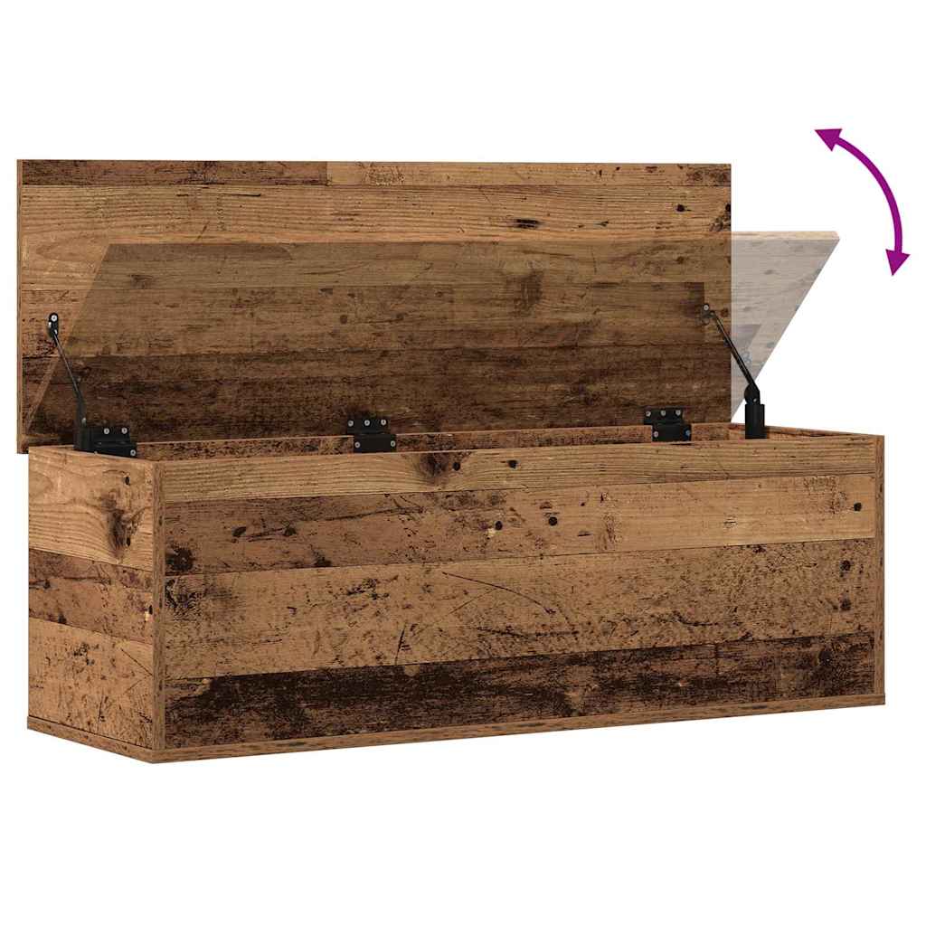 Opslagdoos met opslag Oud Hout 102 x 35 x 35 cm Bewerkt hout is nu te koop bij PeponiXL, paradijselijk wonen!