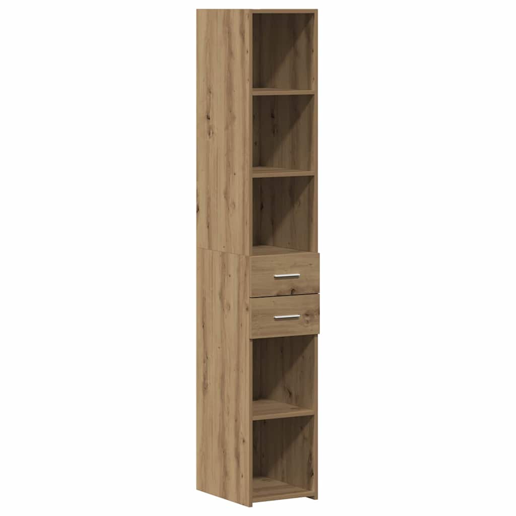 Boekenkast met lade Artisan Eiken 30 x 42.4 x 185.2 cm is nu te koop bij PeponiXL, paradijselijk wonen!
