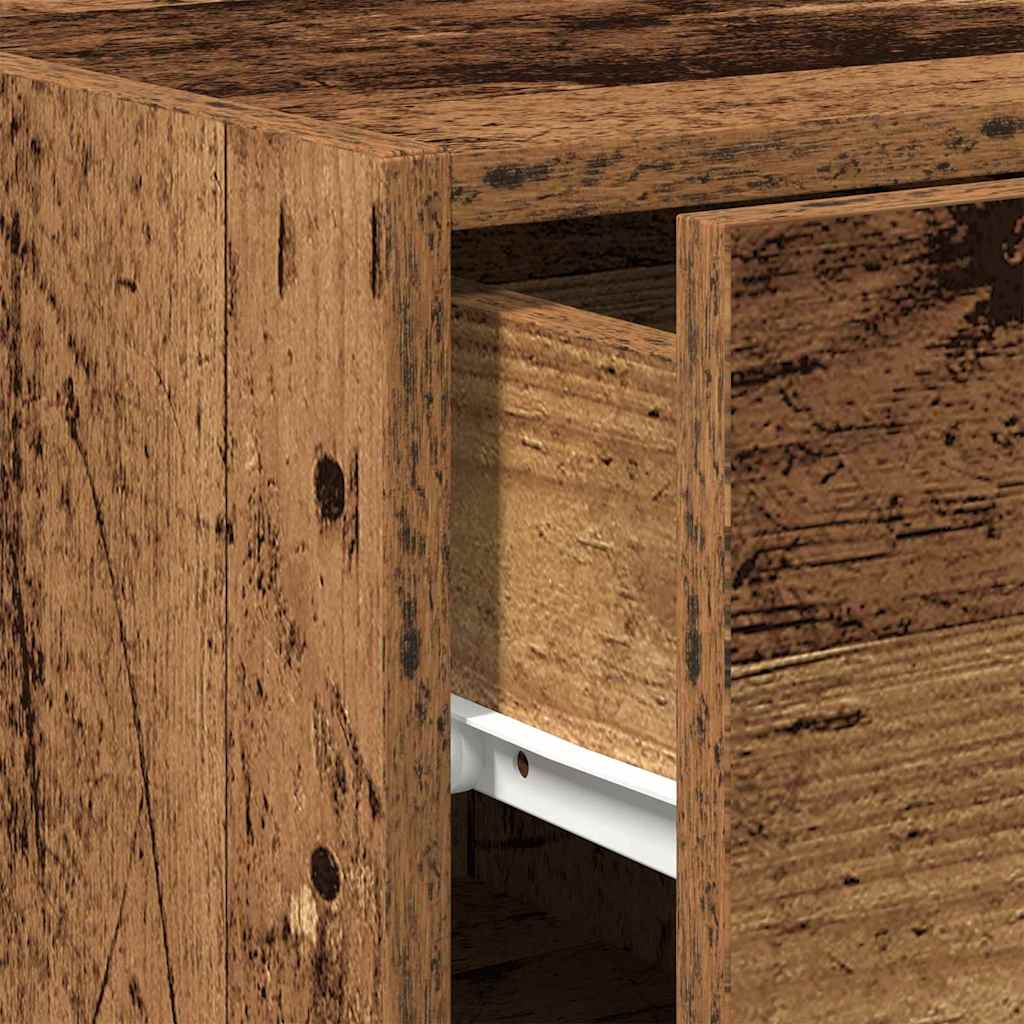 Dressoir met lade Oudhout 30 x 42,5 x 93 cm is nu te koop bij PeponiXL, paradijselijk wonen!