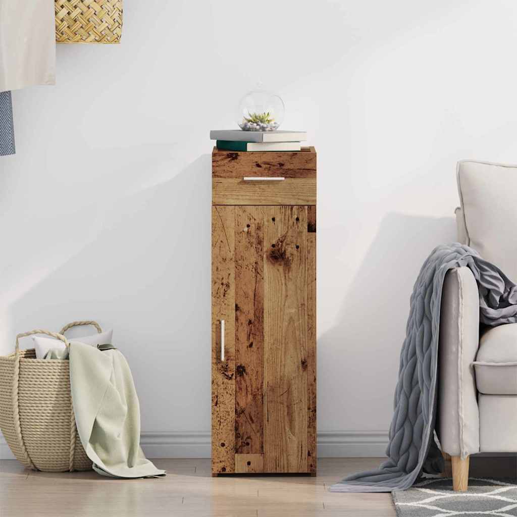 Dressoir met lade Oudhout 30 x 42,5 x 93 cm is nu te koop bij PeponiXL, paradijselijk wonen!