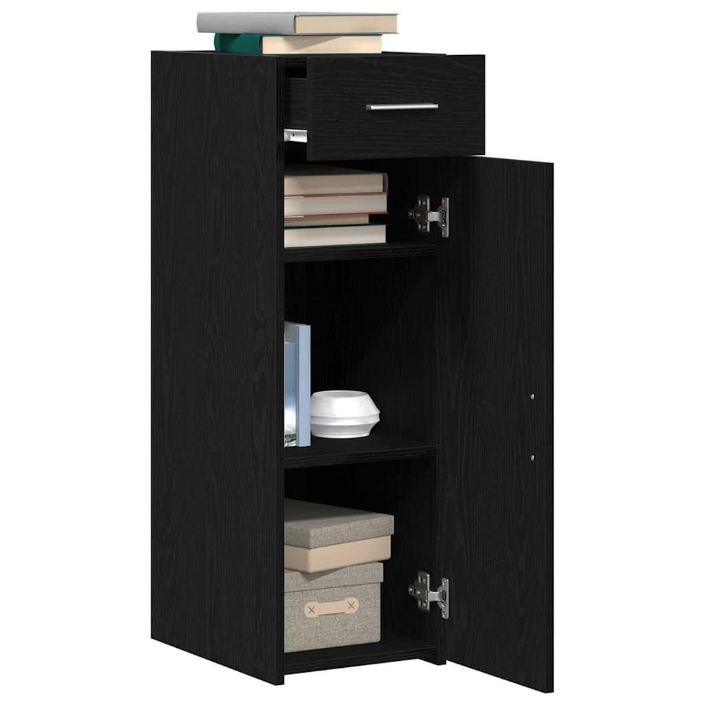 Dressoir met lade Zwart Eiken 30 x 42,5 x 93 cm is nu te koop bij PeponiXL, paradijselijk wonen!