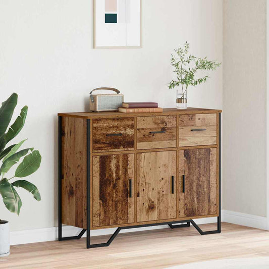 Dressoir met lade Oudhout 97 x 32,5 x 74,5 cm is nu te koop bij PeponiXL, paradijselijk wonen!