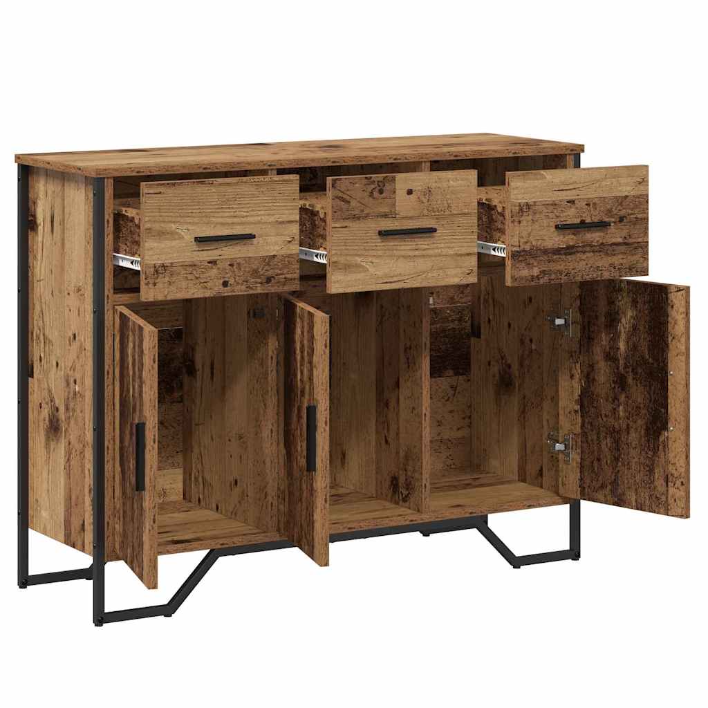 Dressoir met lade Oudhout 97 x 32,5 x 74,5 cm is nu te koop bij PeponiXL, paradijselijk wonen!