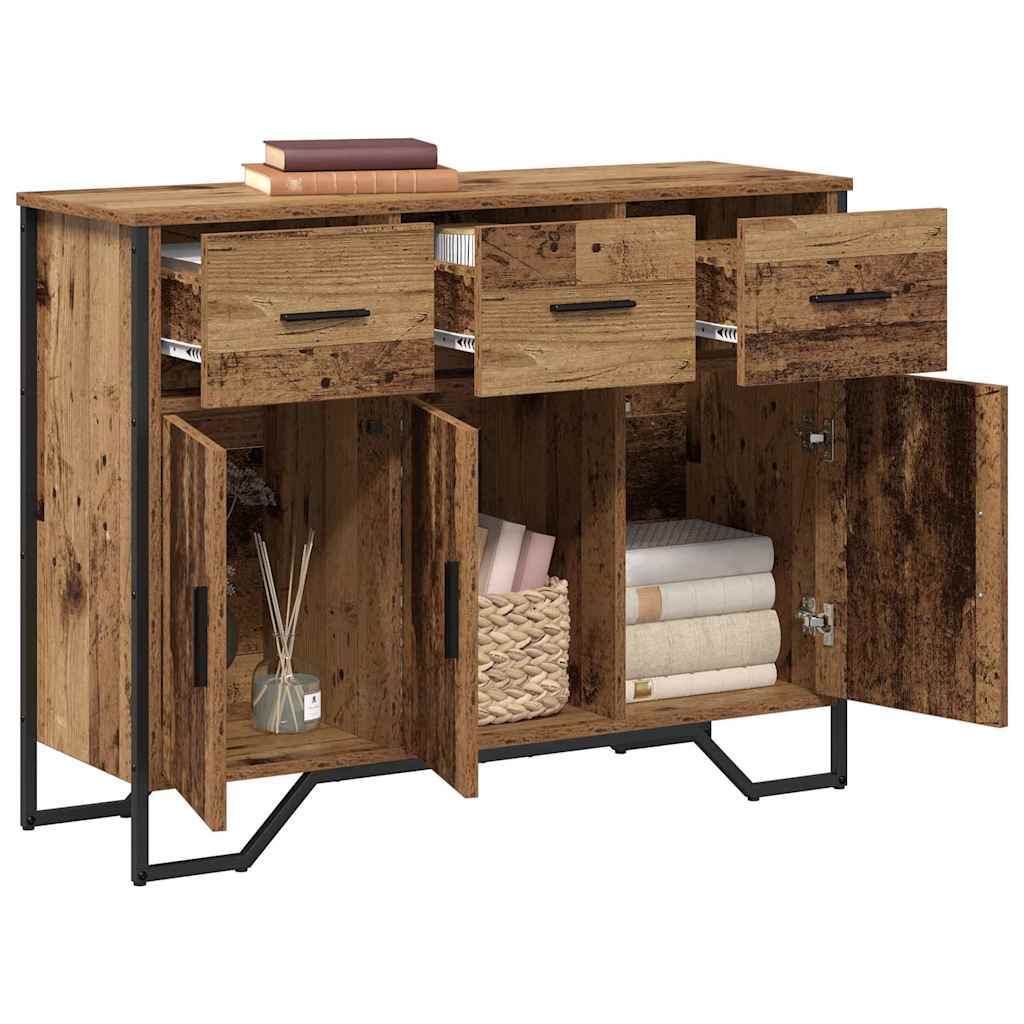 Dressoir met lade Oudhout 97 x 32,5 x 74,5 cm is nu te koop bij PeponiXL, paradijselijk wonen!