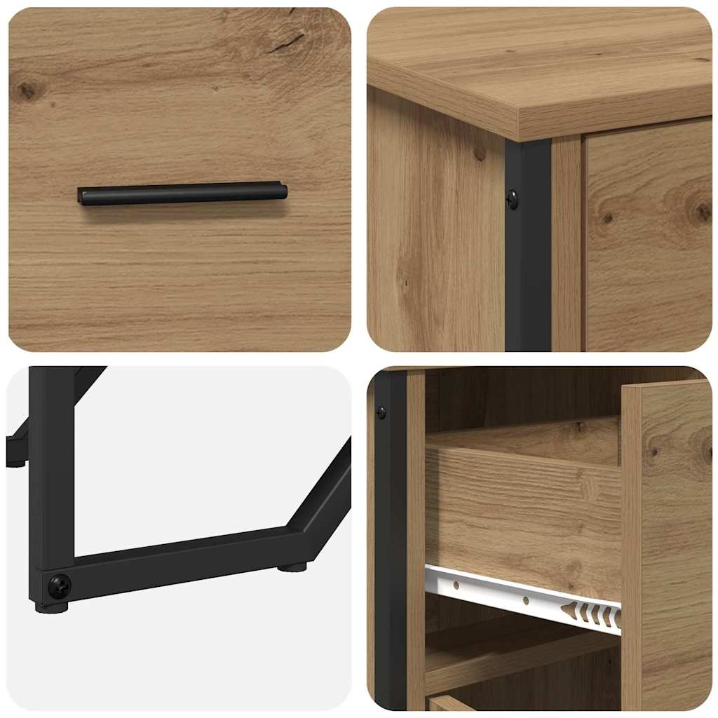 Dressoir met lade Artisan Eiken 97 x 32,5 x 74,5 cm is nu te koop bij PeponiXL, paradijselijk wonen!