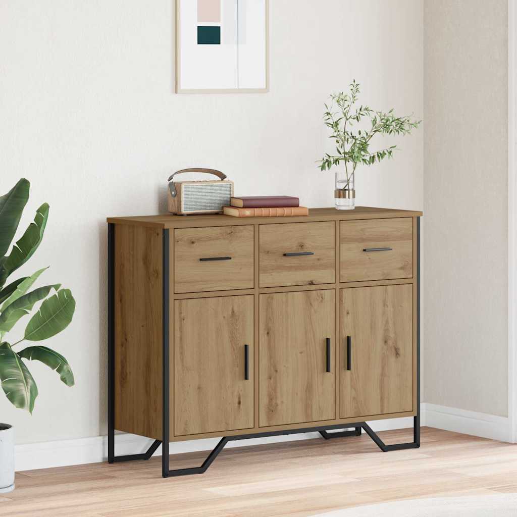 Dressoir met lade Artisan Eiken 97 x 32,5 x 74,5 cm is nu te koop bij PeponiXL, paradijselijk wonen!