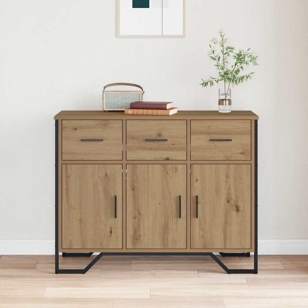 Dressoir met lade Artisan Eiken 97 x 32,5 x 74,5 cm is nu te koop bij PeponiXL, paradijselijk wonen!
