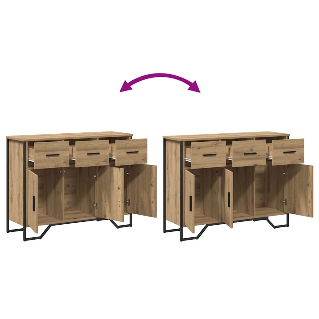 Dressoir met lade Artisan Eiken 97 x 32,5 x 74,5 cm is nu te koop bij PeponiXL, paradijselijk wonen!