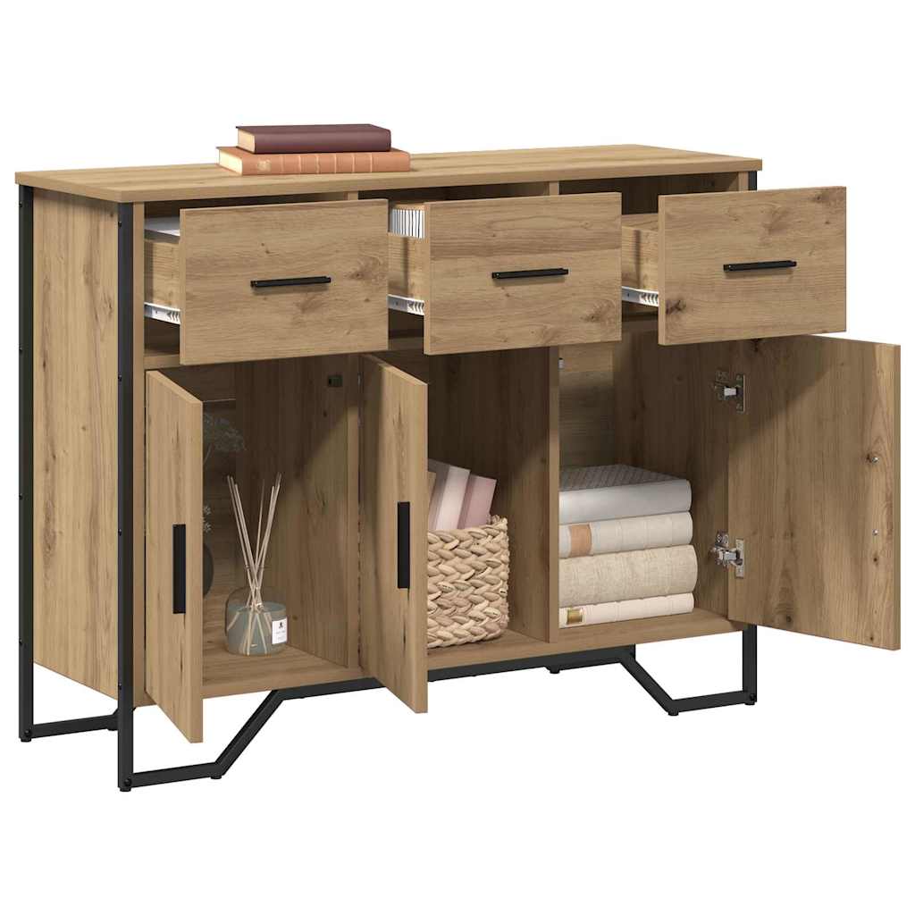 Dressoir met lade Artisan Eiken 97 x 32,5 x 74,5 cm is nu te koop bij PeponiXL, paradijselijk wonen!