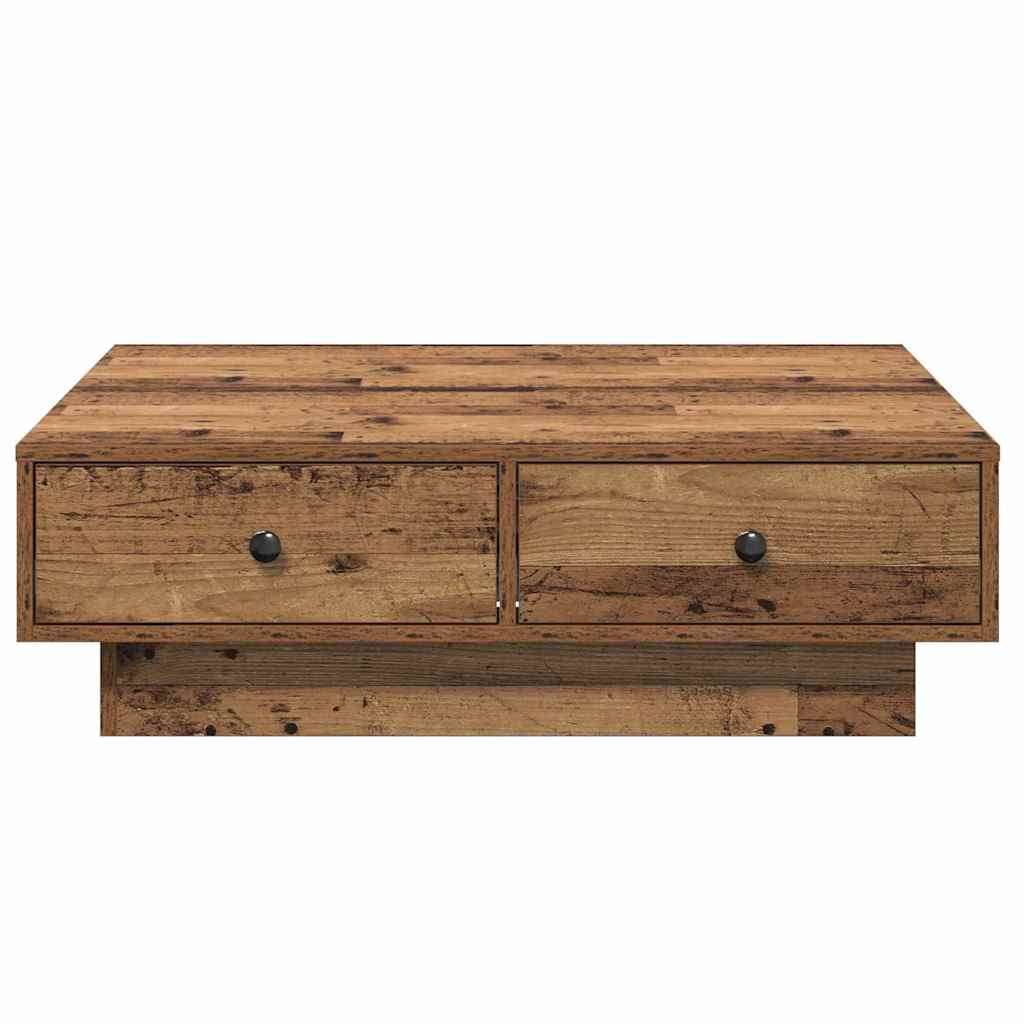 Salontafel Oudhout 90 x 90 x 28 cm Bewerkt hout is nu te koop bij PeponiXL, paradijselijk wonen!