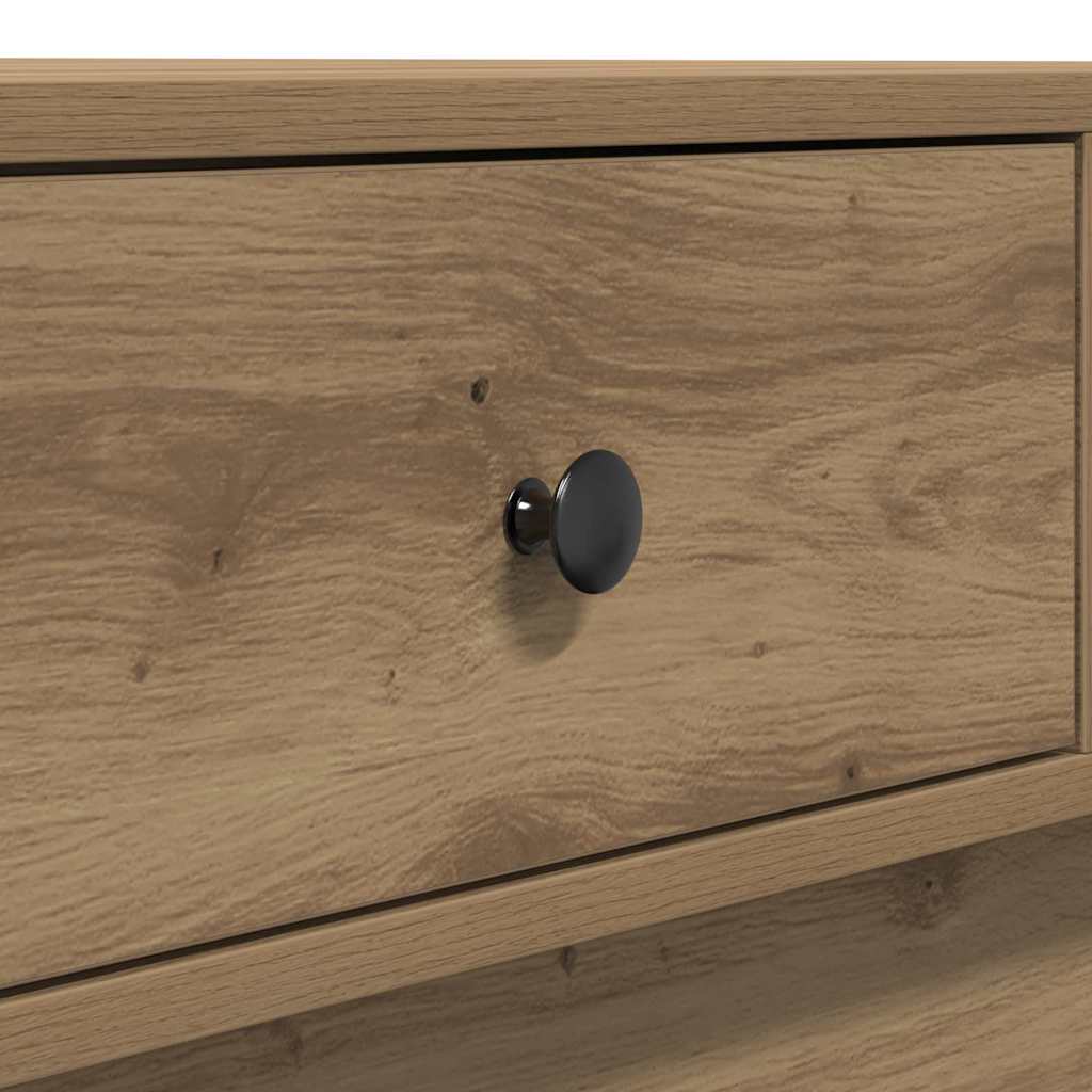 Salontafel Artisan Eiken 90 x 90 x 28 cm Bewerkt hout is nu te koop bij PeponiXL, paradijselijk wonen!