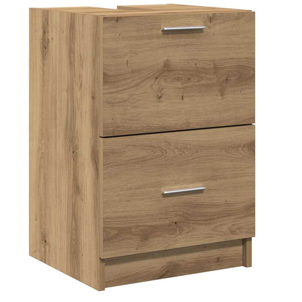 Badkamer Kast Artisan Eiken 40 x 37 x 59 cm Bewerkt hout is nu te koop bij PeponiXL, paradijselijk wonen!