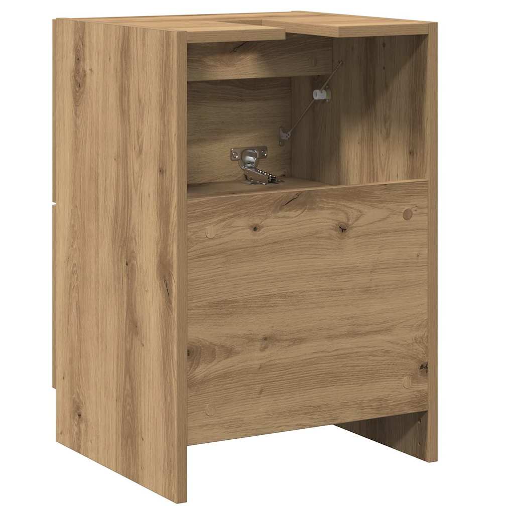 Badkamer Kast Artisan Eiken 40 x 37 x 59 cm Bewerkt hout is nu te koop bij PeponiXL, paradijselijk wonen!