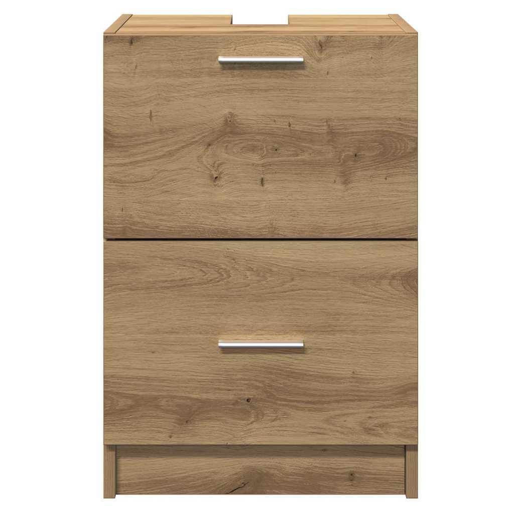 Badkamer Kast Artisan Eiken 40 x 37 x 59 cm Bewerkt hout is nu te koop bij PeponiXL, paradijselijk wonen!